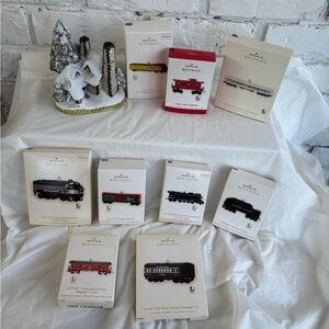 9 Hallmark Lionel Train Ornaments